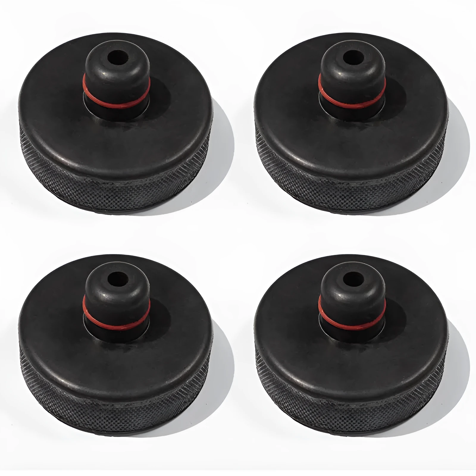 Tesla Model 3 jack pad with rubber ring pattern on chassis lifting point