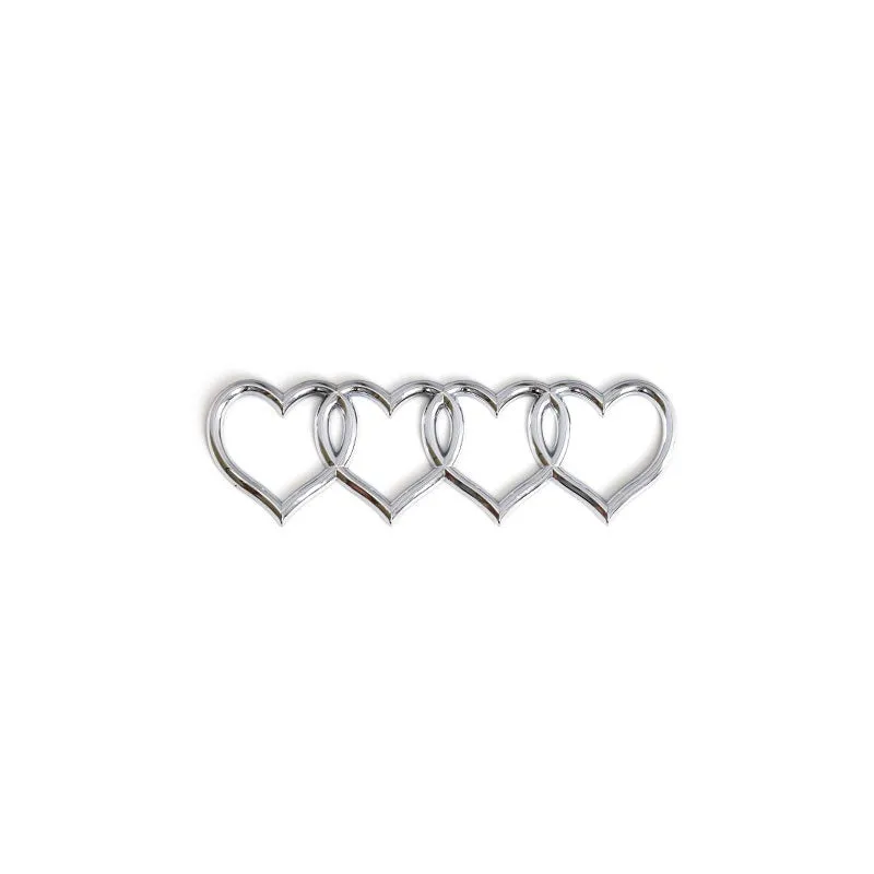 Modified Heart-shaped body sticker Love series four ring tail 22 cm pink