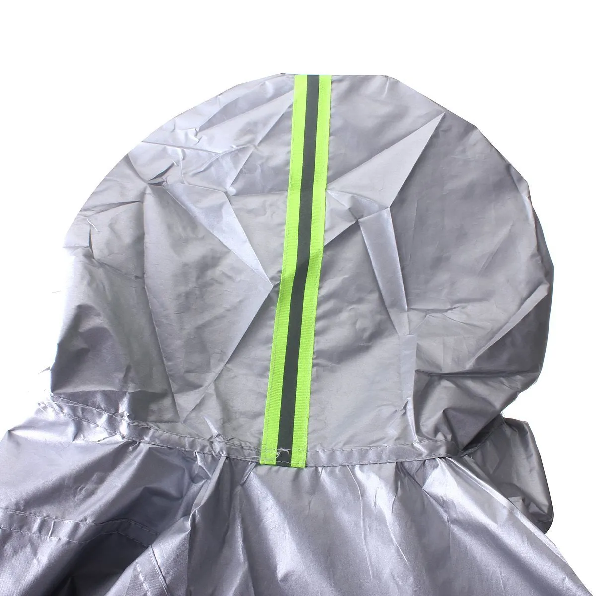 Car windshield frost cover in black/silver, 169x238cm, fitted over windscreen with edges tucked inside car doors