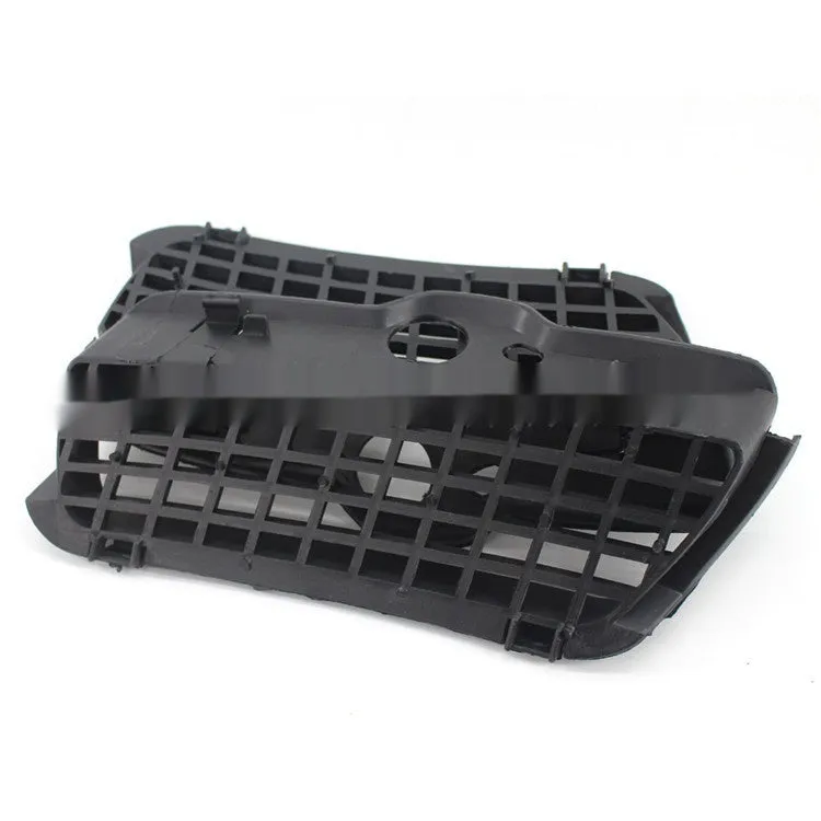 Pair of black ABS plastic Volkswagen Golf 3 front bumper fog light covers.