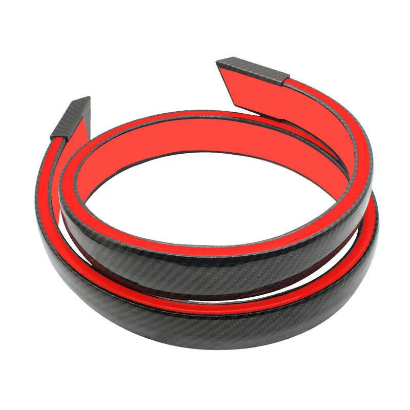 Car trunk exterior roof wing tail brake light LED ABS 130x35x19mm black carbon fibre