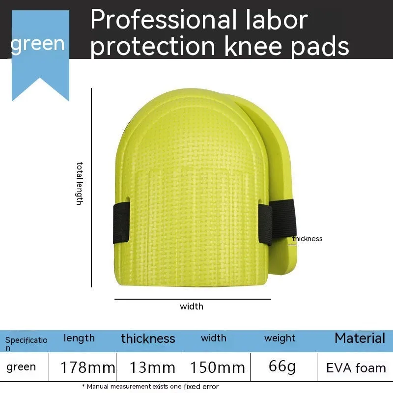 Pair of EVA foam kneepads in assorted colours for knee protection during work
