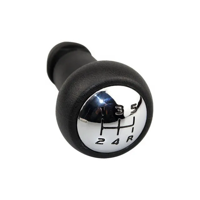 Black GM universal manual transmission gear head on a shift lever