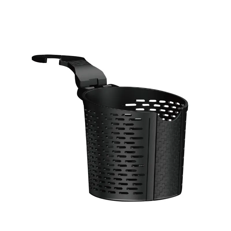 Black TPR multifunctional car cup holder rack attached to chair back with cup