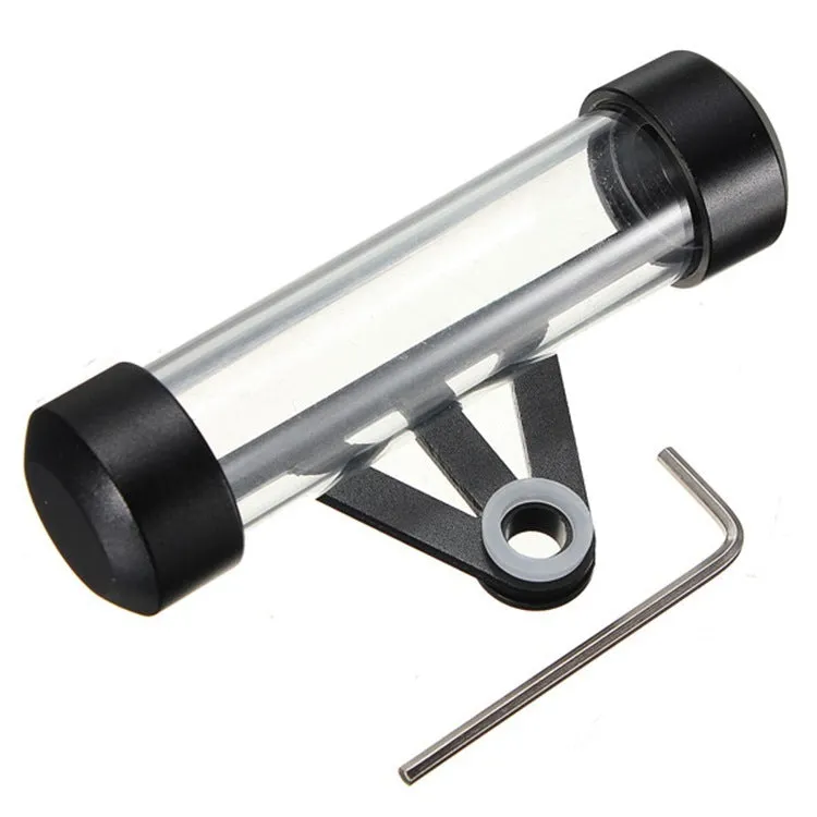 Aluminium 115mm motorcycle tax bill tube in black, blue, red, and silver colours
