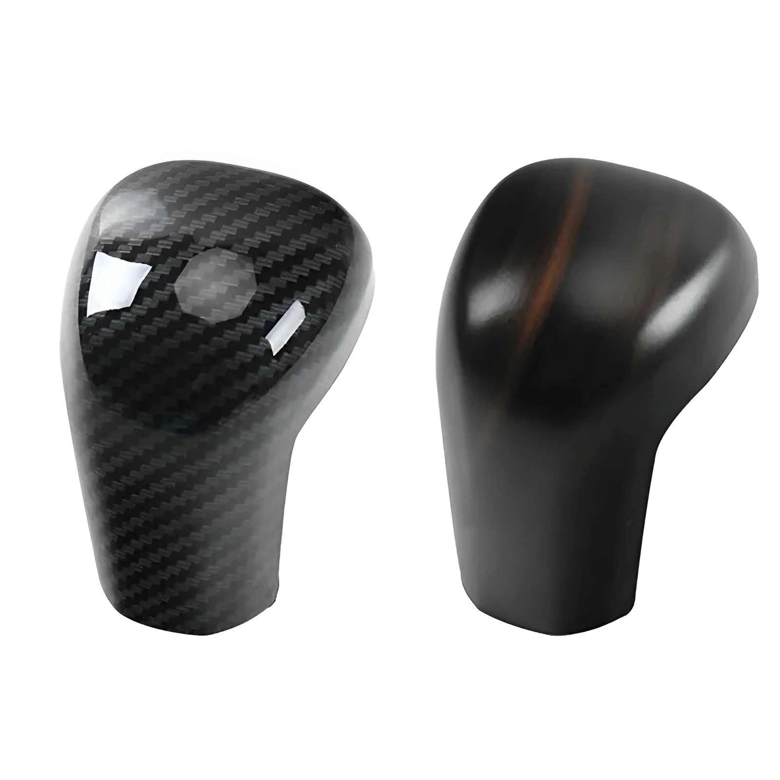 Hard plastic handle cover patch for interior trim, model FT, carbon fibre grain colour