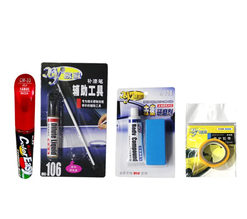 Crystal Soul Moving Red car paint scratch repair pen 12ml acrylic low temperature paint