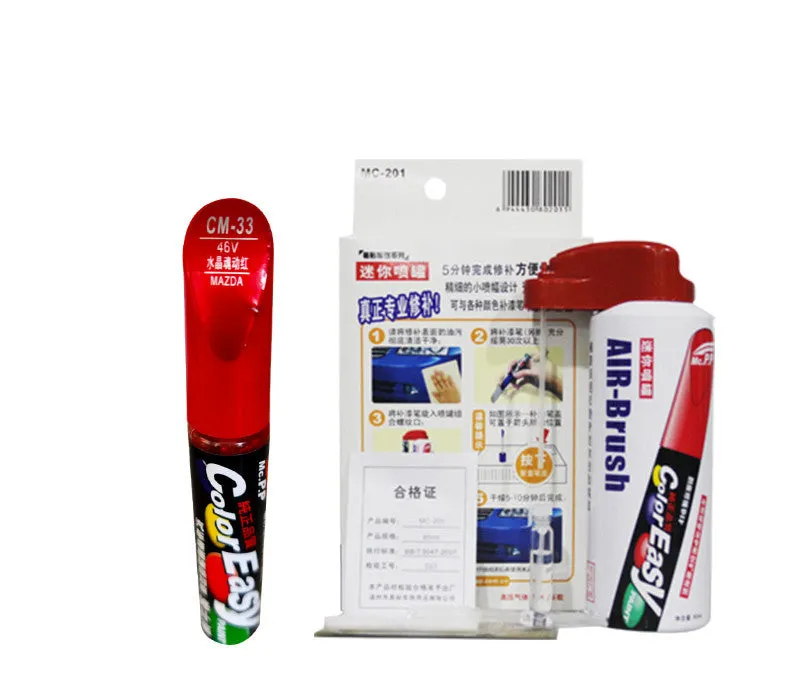 Crystal Soul Moving Red car paint scratch repair pen 12ml acrylic low temperature paint