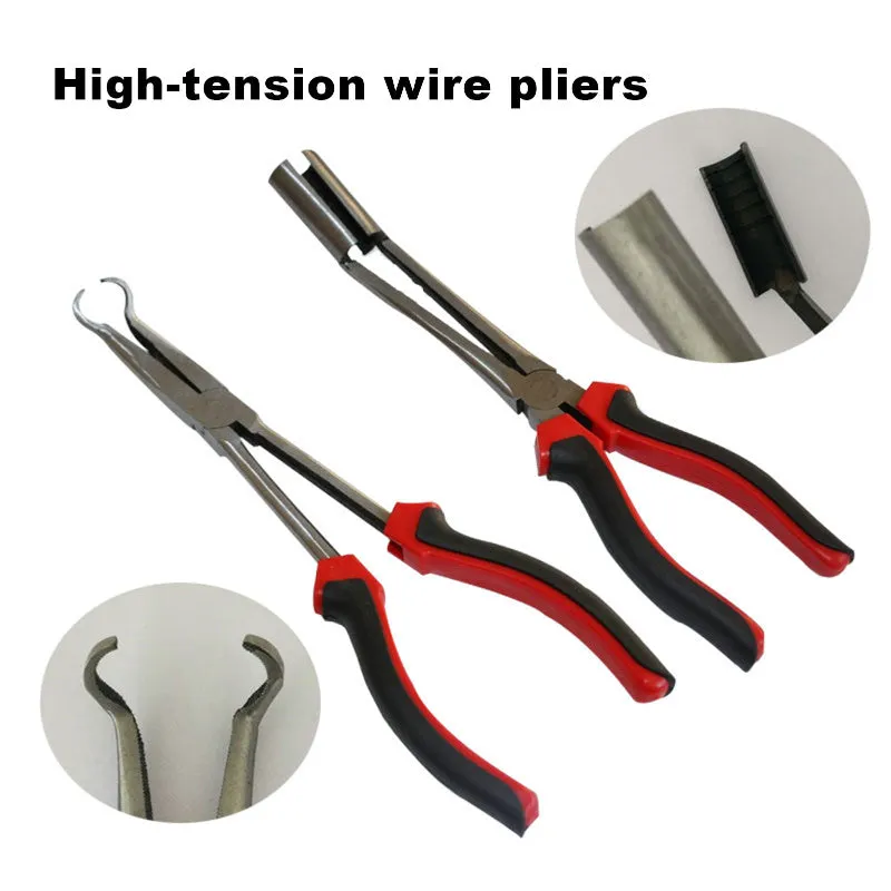 Carbon steel spark plug wire removal pliers 21cm for automotive ignition cable clamp repair