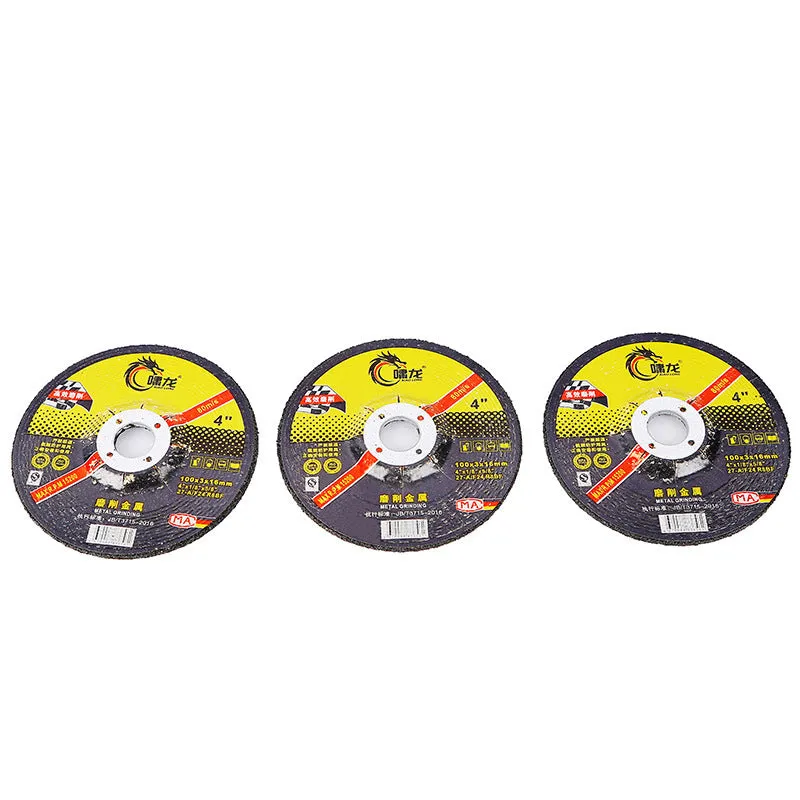 Angle grinder resin grinding disc 100x3x16mm 36 grit brown and white corundum metal grinding