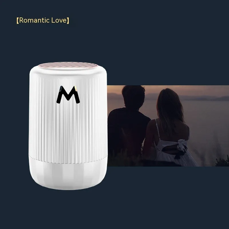 10cm by 6cm solid car aromatherapy cup for odour removal and fragrance in Classic Gulong, Gardenia, Romantic Encounter, or Velvet Rose scents.