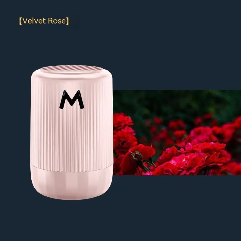 10cm by 6cm solid car aromatherapy cup for odour removal and fragrance in Classic Gulong, Gardenia, Romantic Encounter, or Velvet Rose scents.