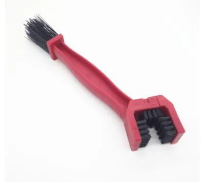 Blue plastic chain cleaning brush for bicycle motorcycle chain and crankset cleaning
