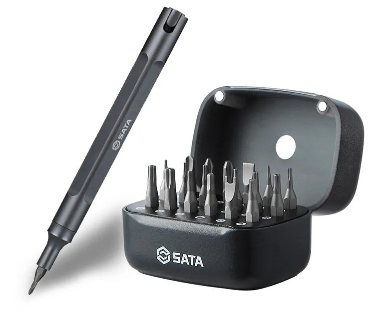 Black tool steel 24-piece multifunctional magnetic screw set for non-precision maintenance