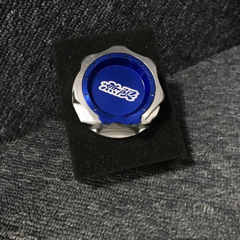 Aluminium alloy oil filter cap for Honda in red, blue, silver, black, purple, and gold colour options.