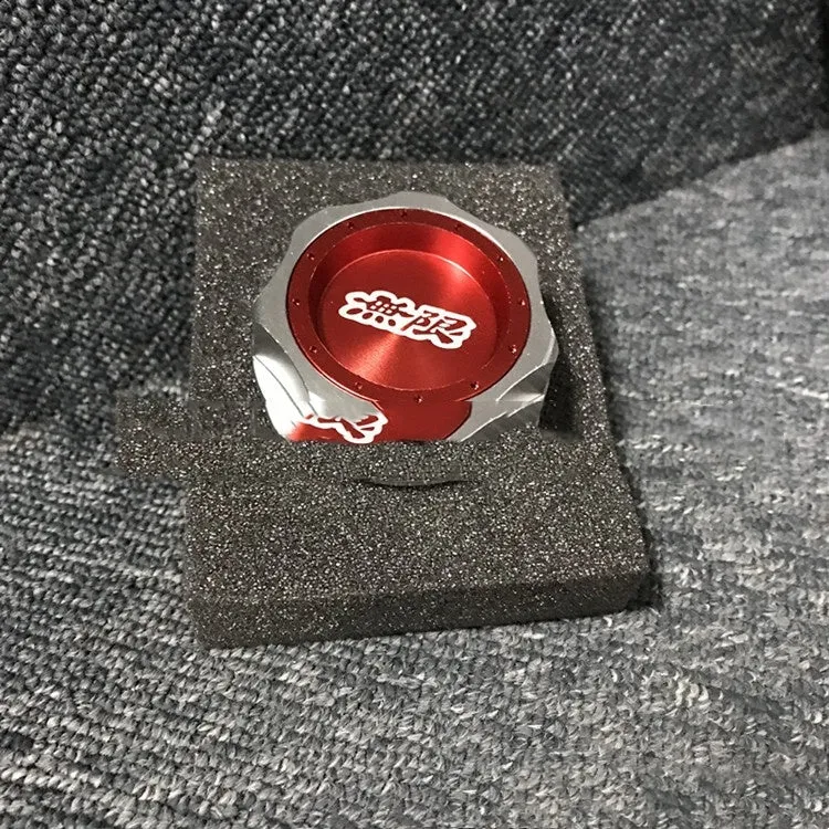 Aluminium alloy oil filter cap for Honda in red, blue, silver, black, purple, and gold colour options.