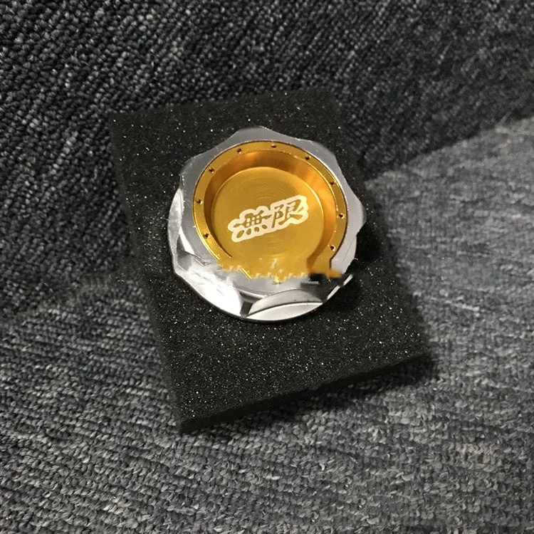 Aluminium alloy oil filter cap for Honda in red, blue, silver, black, purple, and gold colour options.