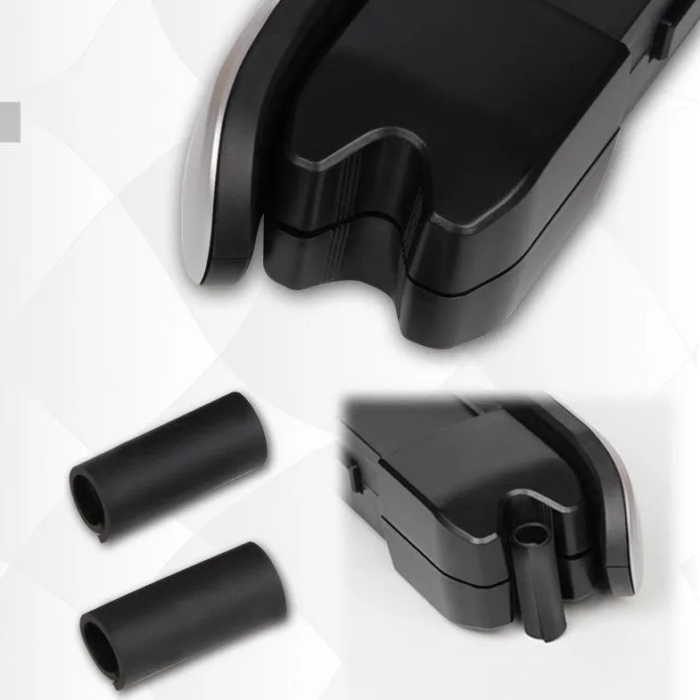 Matte black silver edge plastic car hanger for automotive interior decoration