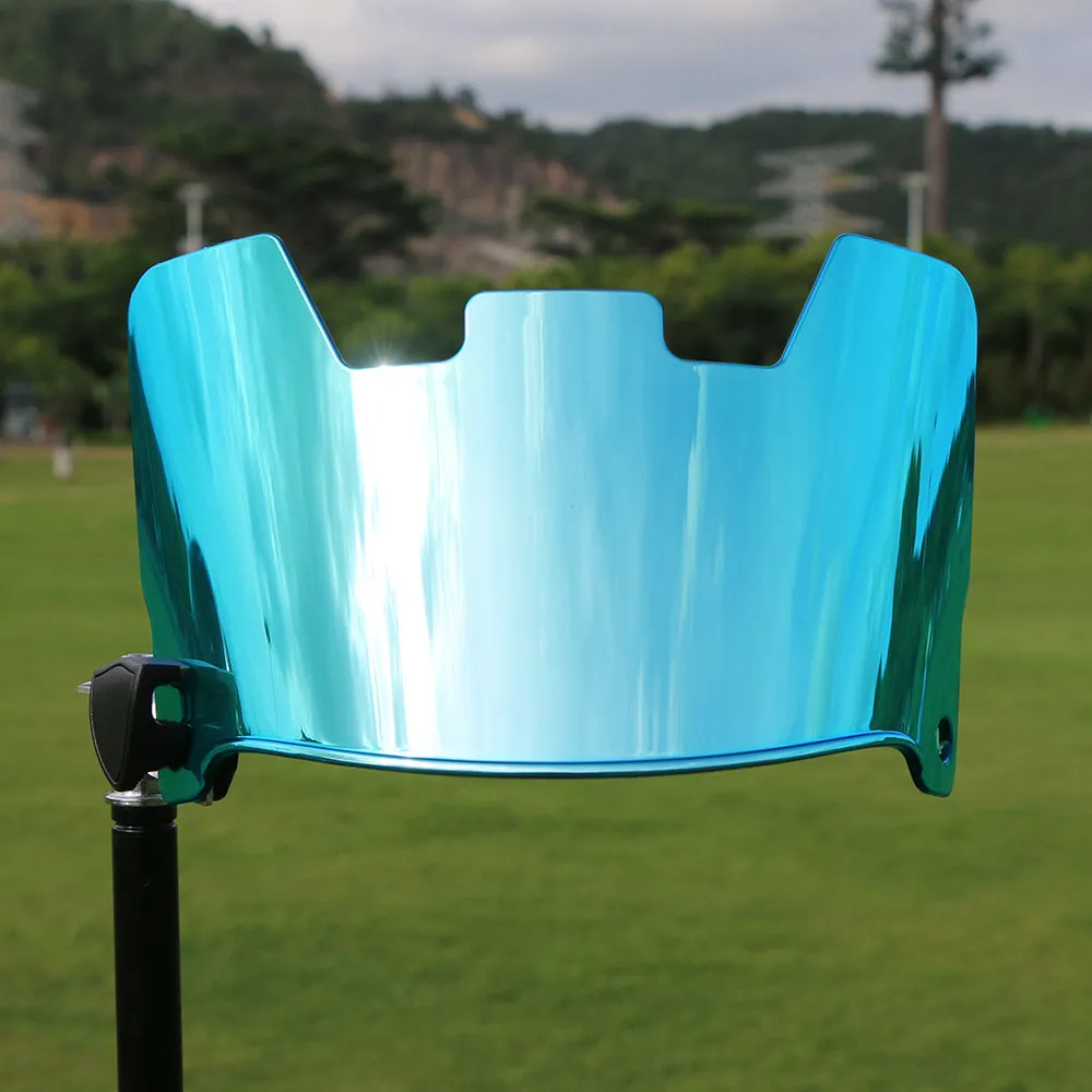 Multicolour rugby helmet goggles with tool-free installation for American style rugby protection