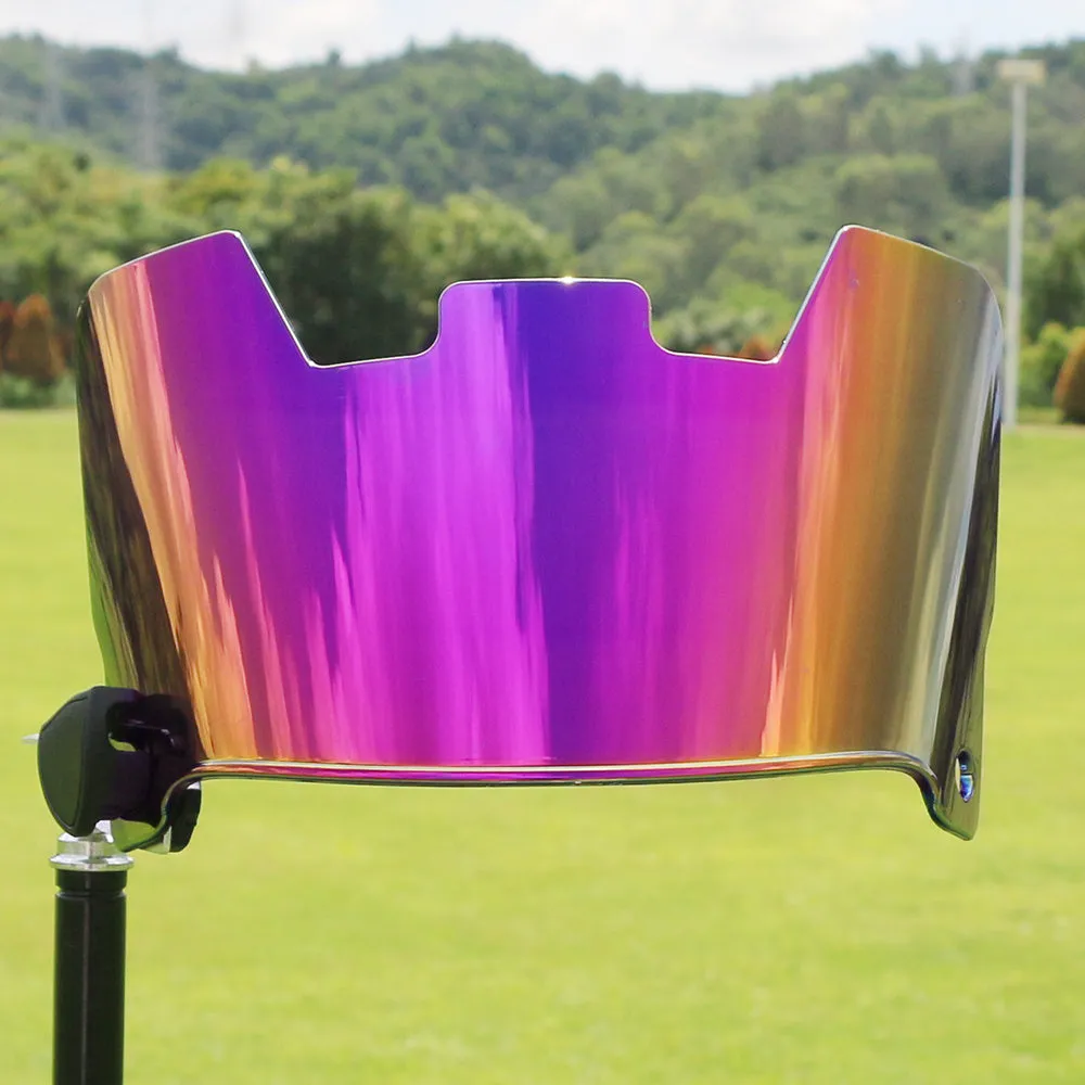 Multicolour rugby helmet goggles with tool-free installation for American style rugby protection