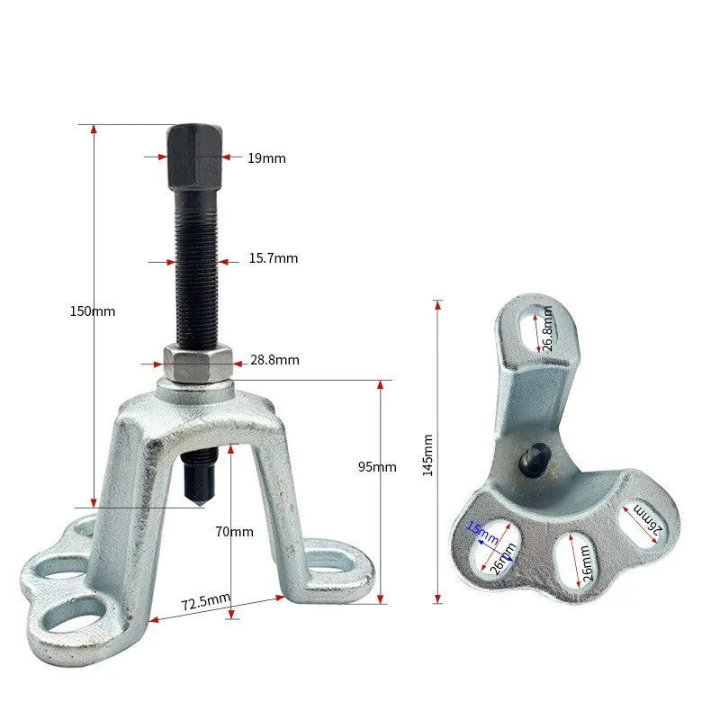 Chrome vanadium steel brake drum removal tool kit for electric tricycle and car wheel hubs