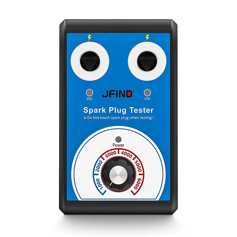 Car spark plug tester diagnostic tool showing European and American standard options