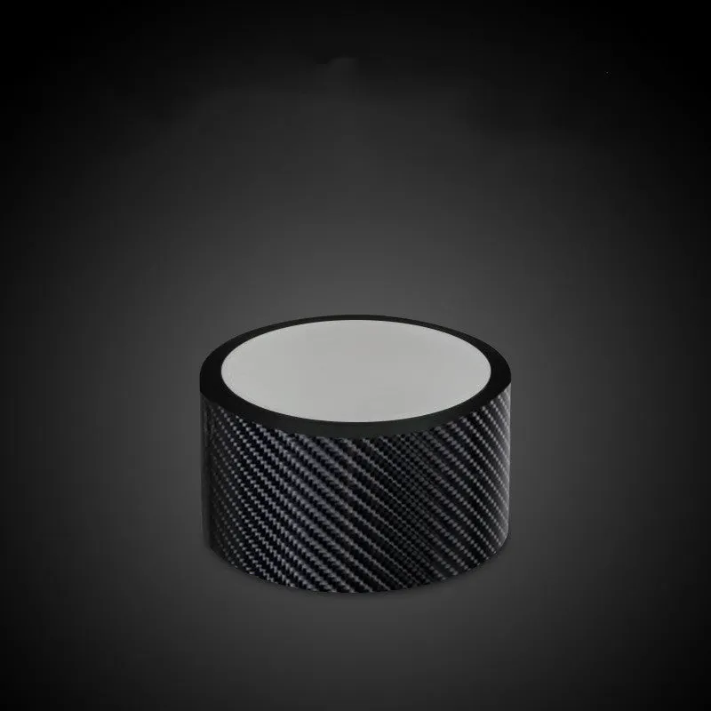 5D car door sill strip carbon fibre anti-stepping protective film in black on car door sill