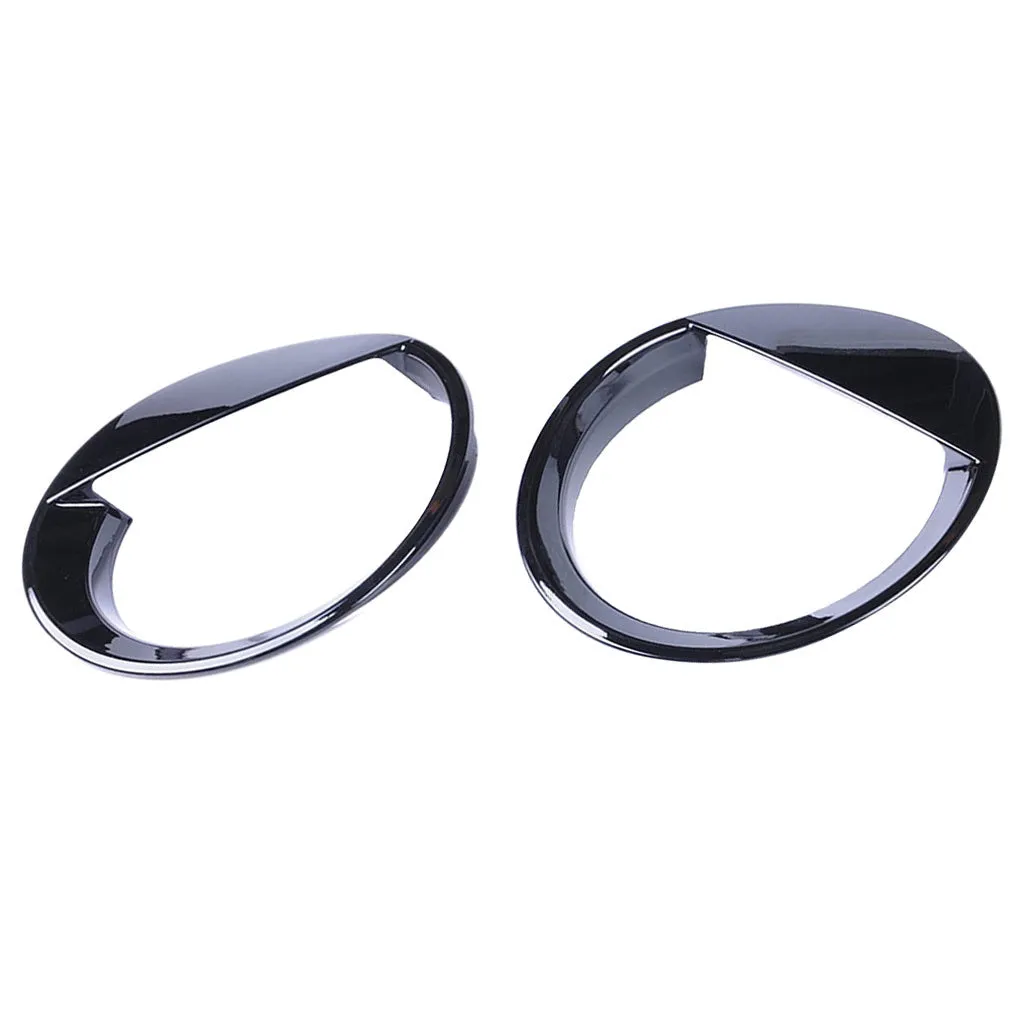 Bright black ABS plastic headlight hood for Jeep Compass Patriot front headlamp assembly