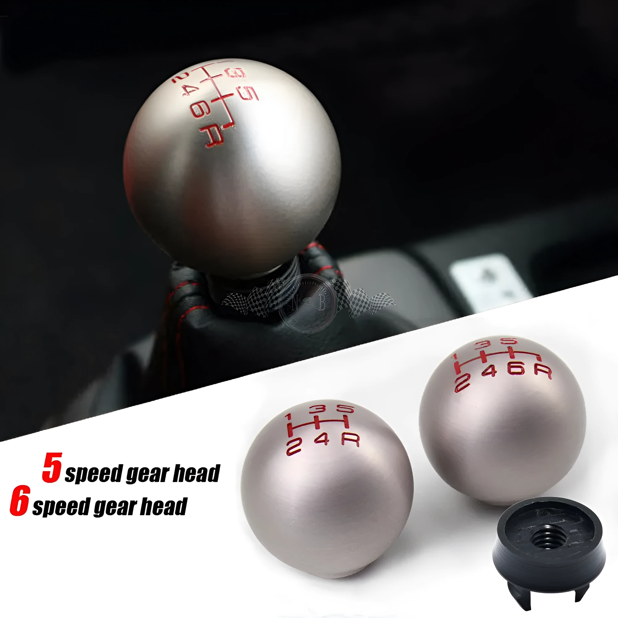 Metal spherical gear head aluminium alloy titanium colour for GM models 5th 6th gear