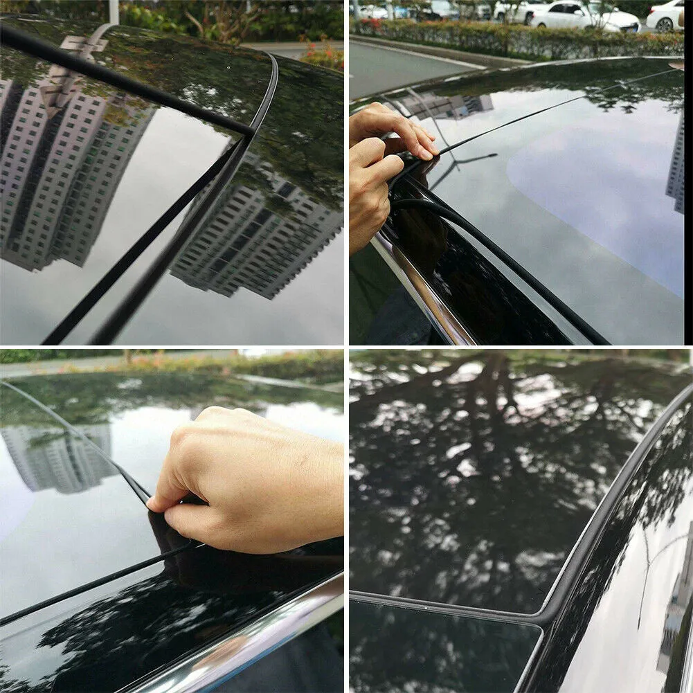 Tesla Model 3 black silicone windshield roof sunroof seal 285 cm