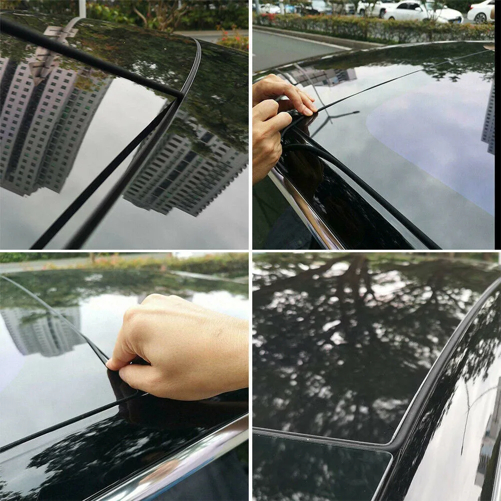 Tesla Model 3 black silicone windshield roof sunroof seal 285 cm