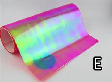 Chameleon colour change protective film for car headlights and tail lights, available in multiple sizes and colours