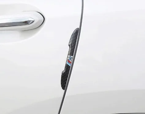 Black rubber car anti-collision strip 15x1.2cm for GM vehicle anti-scratch protection