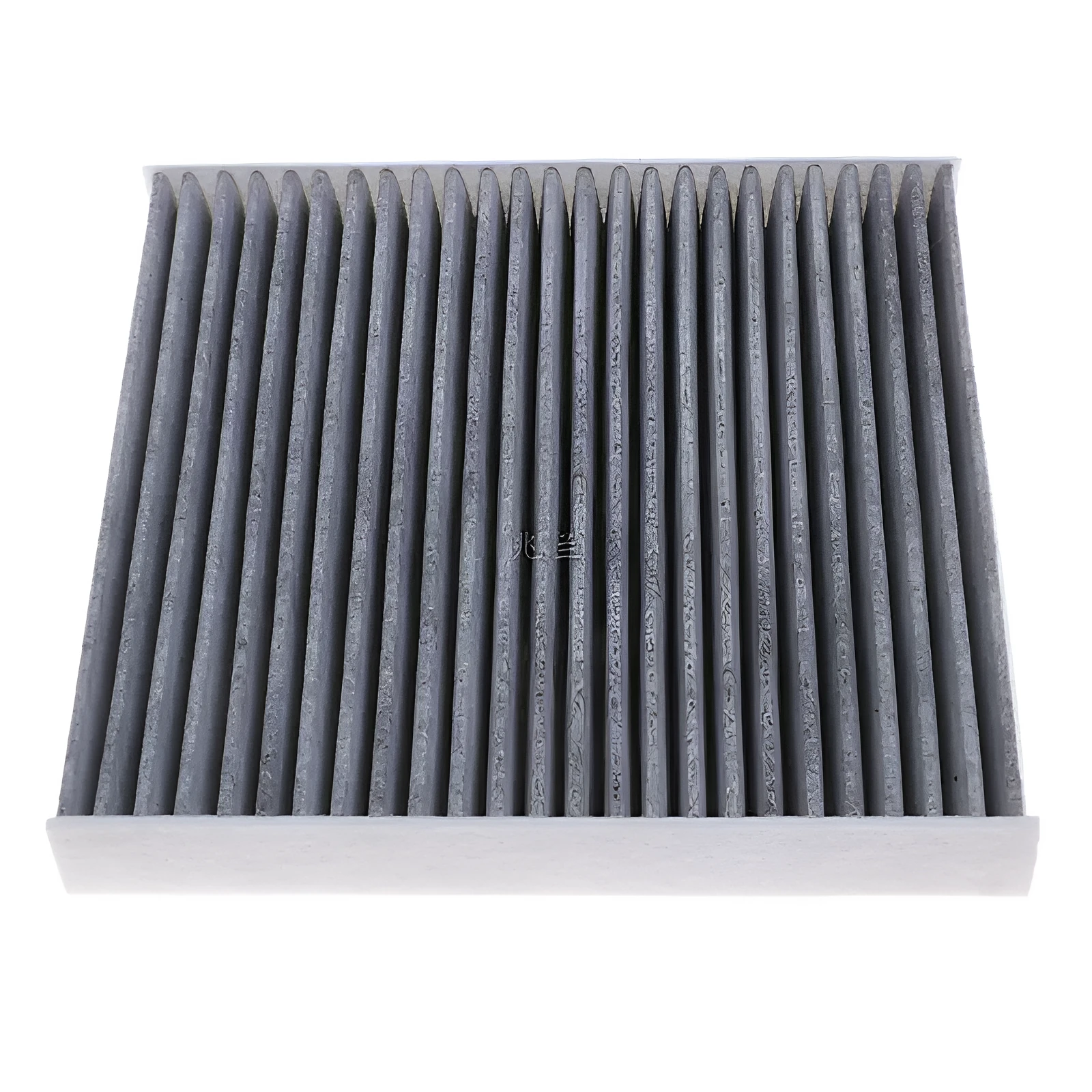 Grey Geely car cabin air filter element measuring 215mm by 210mm