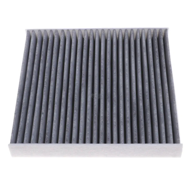 Grey Geely car cabin air filter element measuring 215mm by 210mm
