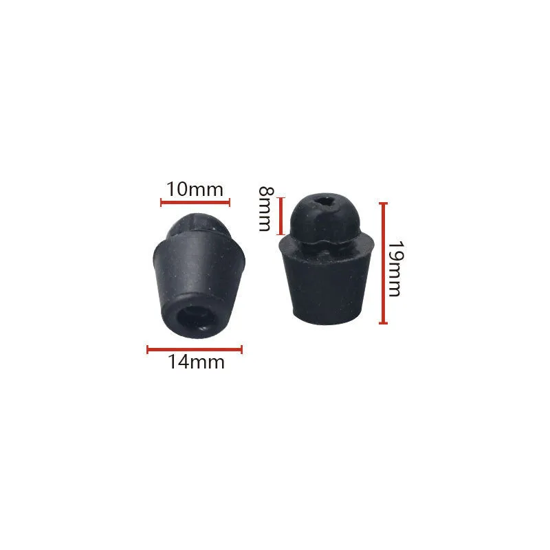 Set of 10 X16 coloured rubber automobile damping buckle clips for shock absorption.