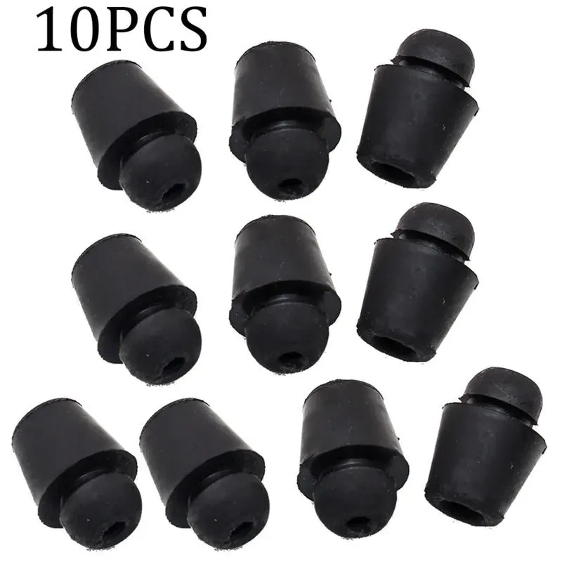 Set of 10 X16 coloured rubber automobile damping buckle clips for shock absorption.