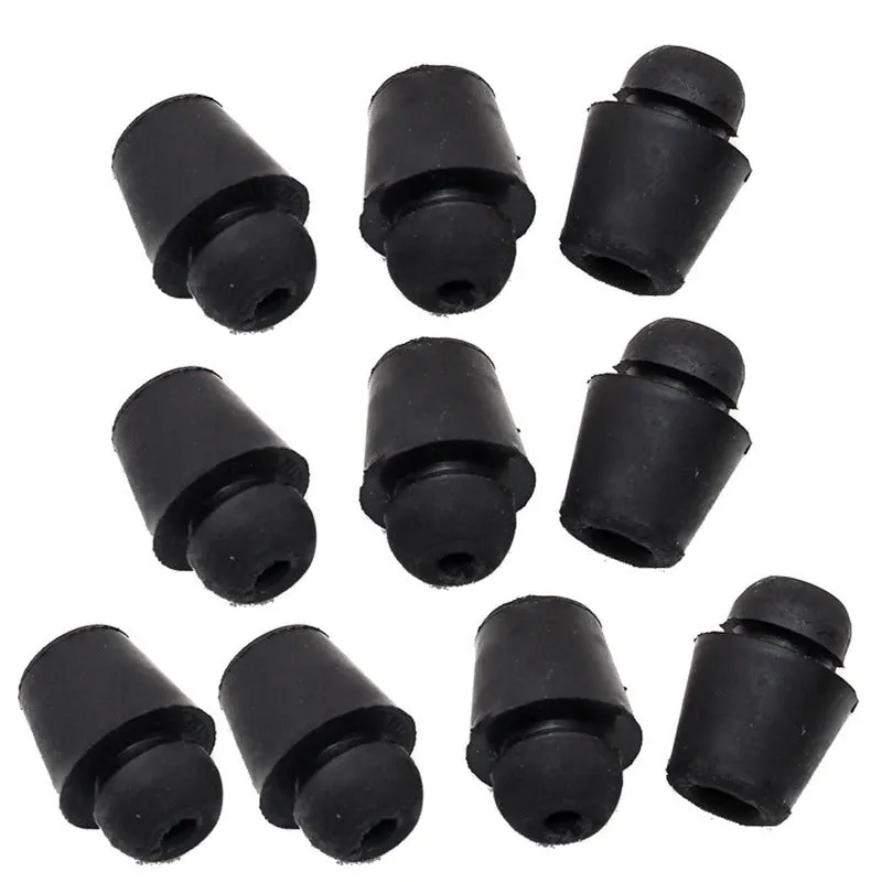 Set of 10 X16 coloured rubber automobile damping buckle clips for shock absorption.