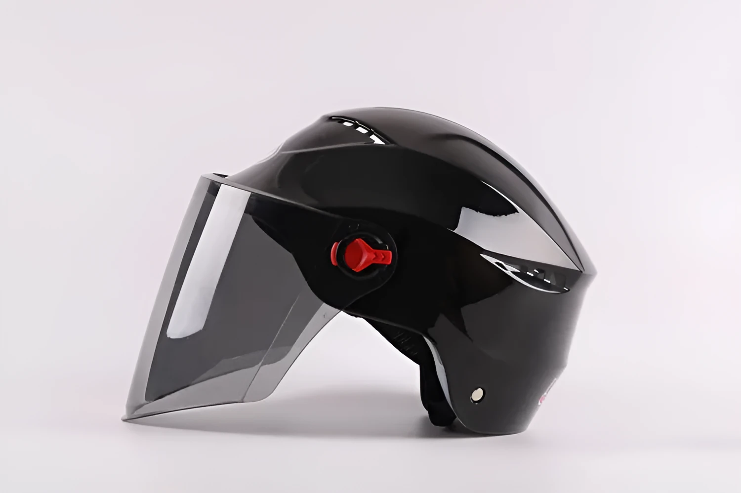 Electric vehicle helmet made of engineering plastic, universal size, in black, for battery bike riding