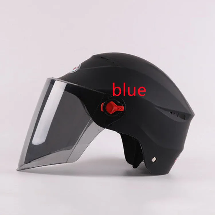 Electric vehicle helmet made of engineering plastic, universal size, in black, for battery bike riding