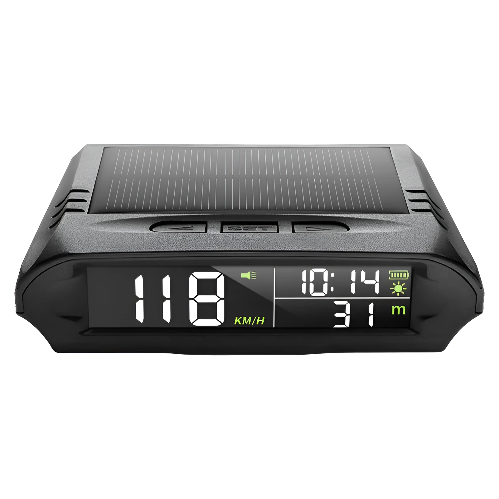 Car head-up display with GPS and solar power, ABS+PC casing, 10x8x3cm, Model X98