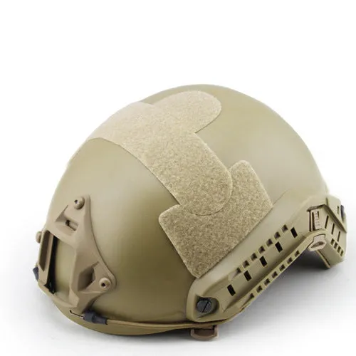 Field sports helmet in ABS plastic with one size design, available in black colour