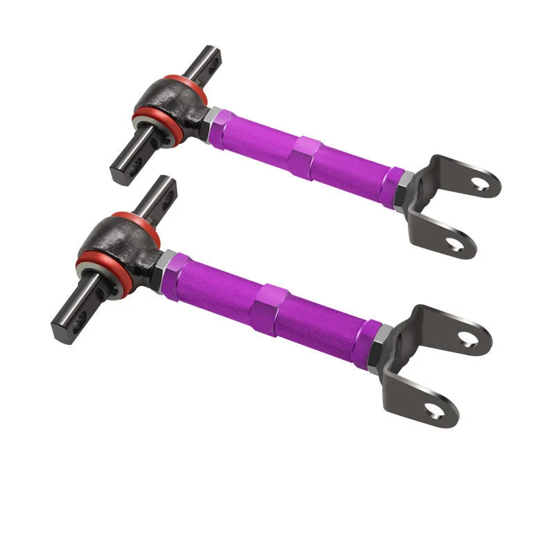 Blue and red aluminium alloy ES bones for Honda Civic EP3 rear pull rod recliner modification kit.
