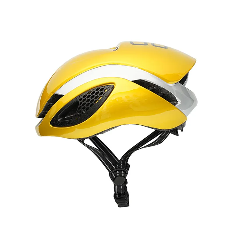 Adult road bike helmet with PC shell and EPS liner, simple design, available in multiple colours