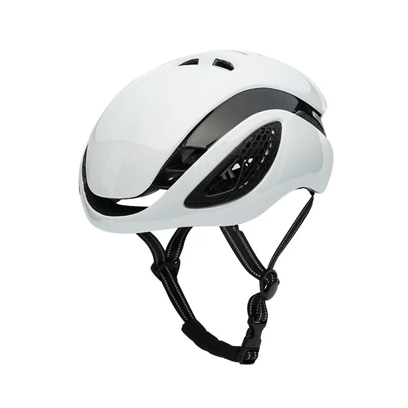 Adult road bike helmet with PC shell and EPS liner, simple design, available in multiple colours