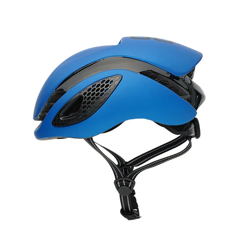 Adult road bike helmet with PC shell and EPS liner, simple design, available in multiple colours