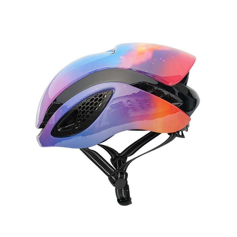 Adult road bike helmet with PC shell and EPS liner, simple design, available in multiple colours
