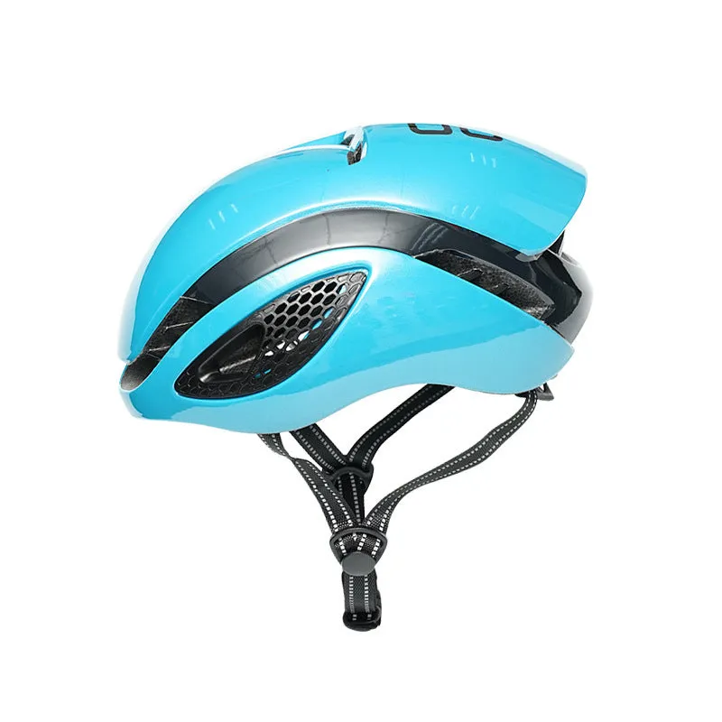 Adult road bike helmet with PC shell and EPS liner, simple design, available in multiple colours