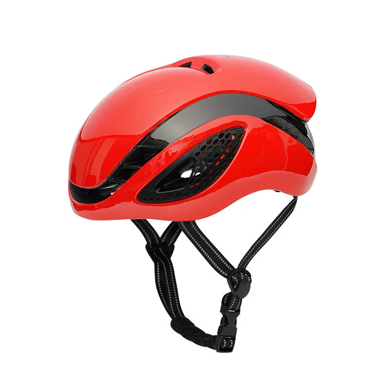 Adult road bike helmet with PC shell and EPS liner, simple design, available in multiple colours