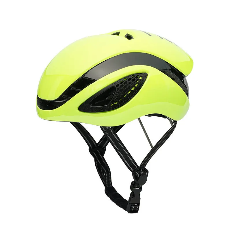 Adult road bike helmet with PC shell and EPS liner, simple design, available in multiple colours